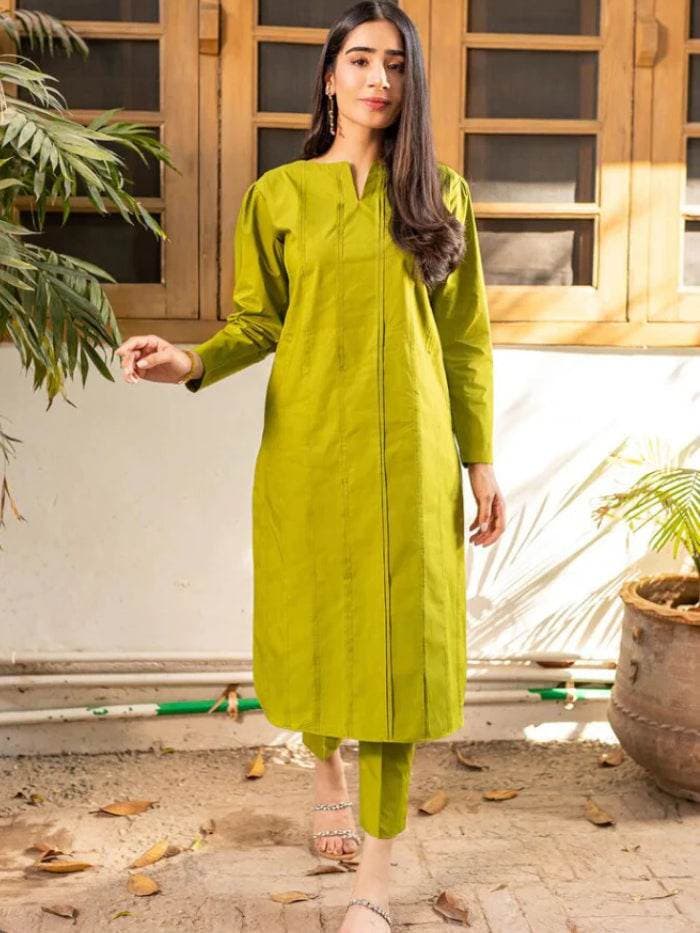 Suha - Lime Green 2 Piece Suit (Best Summer Collection)
