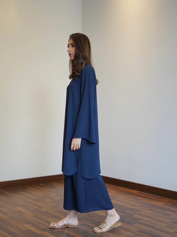 Navy Oak Tunic with Tulip Pants - Noora Women