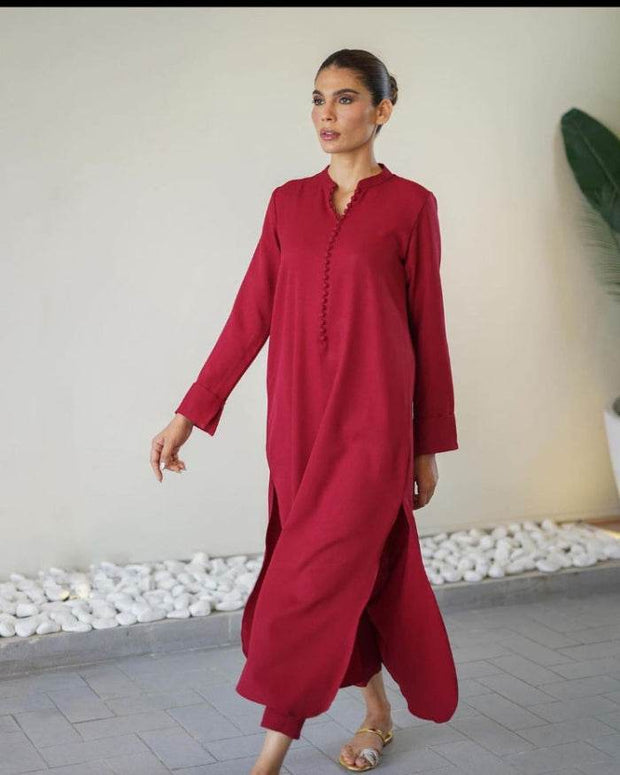 Maroon Carson Suit - Noora Women