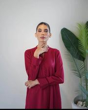Maroon Carson Suit - Noora Women