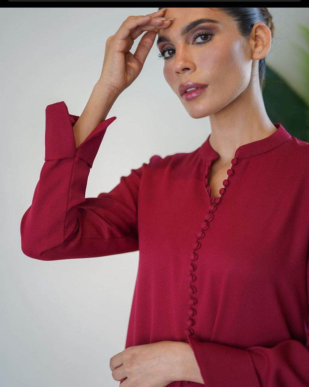 Maroon Carson Suit - Noora Women