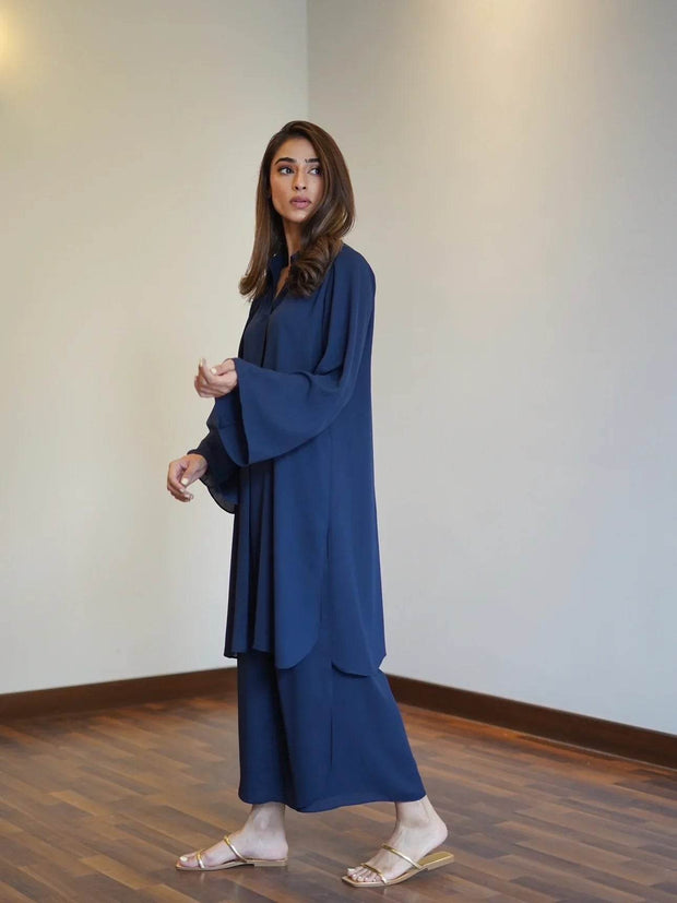 Navy Oak Tunic with Tulip Pants - Noora Women