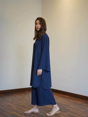 Navy Oak Tunic with Tulip Pants - Noora Women