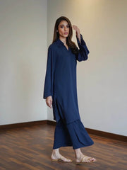 Navy Oak Tunic with Tulip Pants - Noora Women