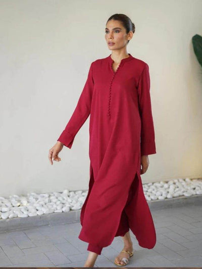 Maroon Carson Suit - Noora Women